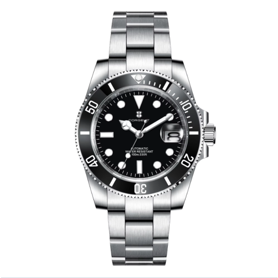 OEM Custom Corgeut NH35 Automatic Watch Miyota Movement Sapphire Glass Ceramic Bezel Men Diver Watches